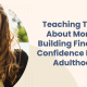 Teen girl pulling dollar bills out of a wallet with title next to it
